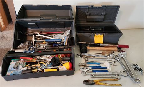 2- Tool Boxes Filled with Tools