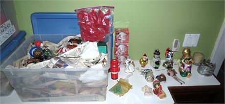 Tote Of Christmas Ornaments