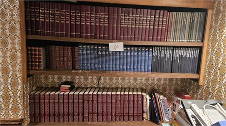 Large Book Lot: Britannica Encyclopedias, American Life, Book Of The Year Set &
