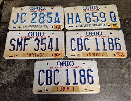 Ohio License Plates