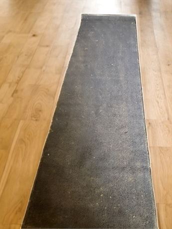 Black Indoor/Outdoor Commercial Rug/Runner 115 Inches X 24 Inches