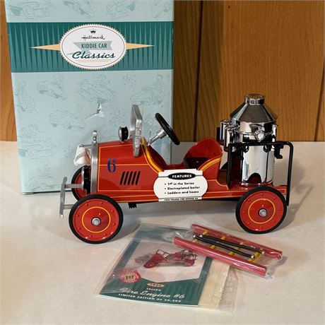New Hallmark 1924 Toledo Fire Engine #6 LE Pedal Car Replica