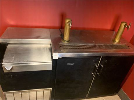 Perlick Double Draft Beer Dispenser on Wheels