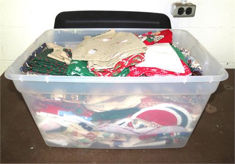 Tote Of Christmas Fabric