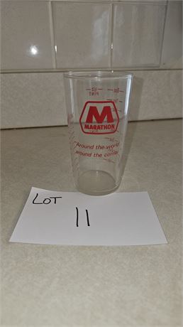 Vintage Marathon Drinking Glass