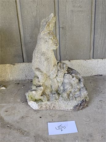 Rabbit Concrete Statue