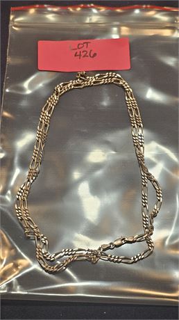 Sterling 28" Necklace 0.52 ozt