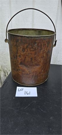 Antique 1800's Primitive Copper Bucket