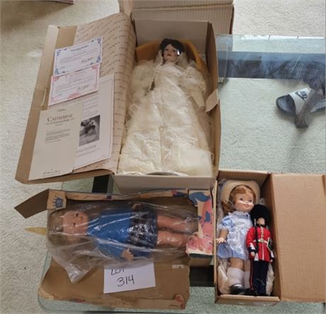 Vintage Doll Lot- Regal 60's 15" Doll, Little Debbie 12" Doll, Peggy Nisbet