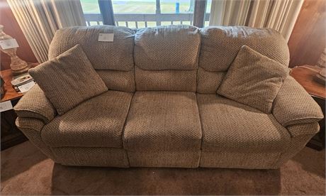 Beige Double Reclining Couch
