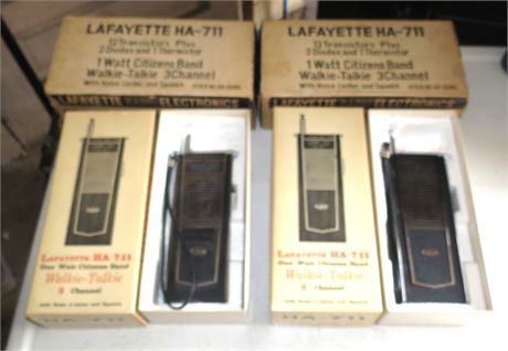 Lafayette 3 Channel Walkie Talkies