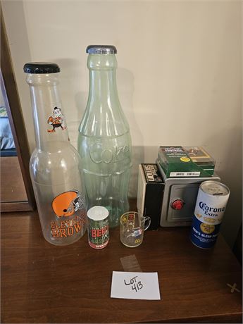 Mixed Guys Lot- Couch Bobblehead, Corona Bank, Browns Bank & More