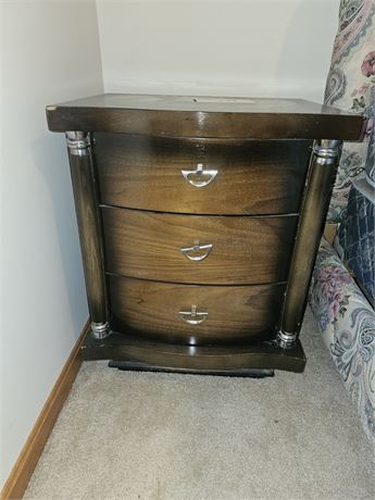 MCM United Furniture Corp Espresso Finish 3 Drawer Night Stand