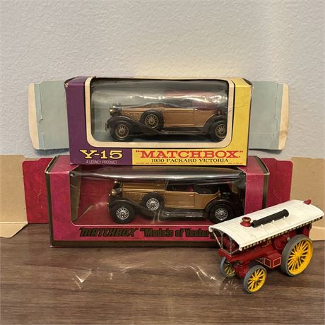 Lesney Matchbox Models of Yesteryear Lot of Three (Two w/ Boxes)