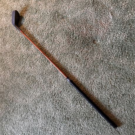 Antique New Mills Hickory Wood Shaft Putter