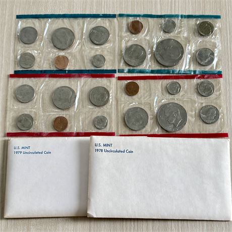 1978 & 1979 U.S. Mint Uncirculated Coin Sets