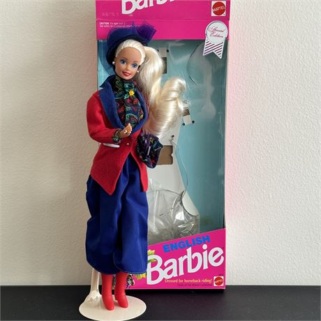 1991 Dolls of the World 1st Edition English Barbie - Open Box/Doll Loose