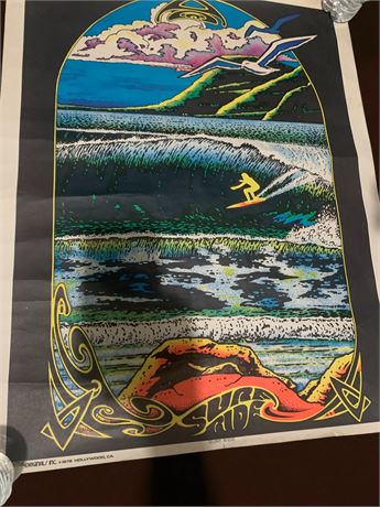 Poster Lot - Surf Ride Backlight Poster, Leon Russell, The Beach Boys