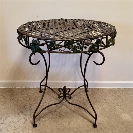 2-Piece Outdoor Metal Table - 27 x 29 "