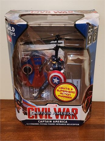 *NIB* Marvel Captain America Radio Controlled Flying Helicopter