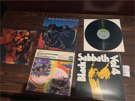 Black Sabbath, The Moody Blues, Barclay James Harvest Album Lot