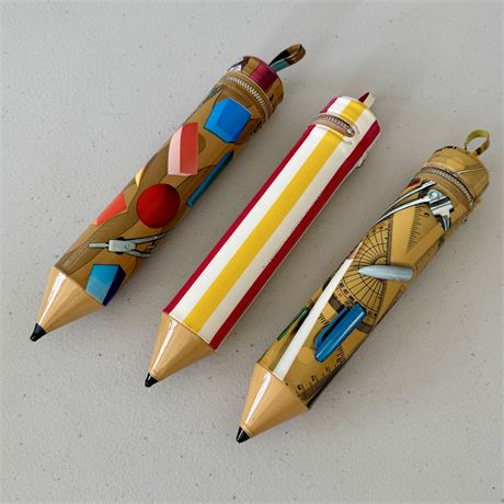 Vintage Zip Around Pencil Holders - Made in Japan