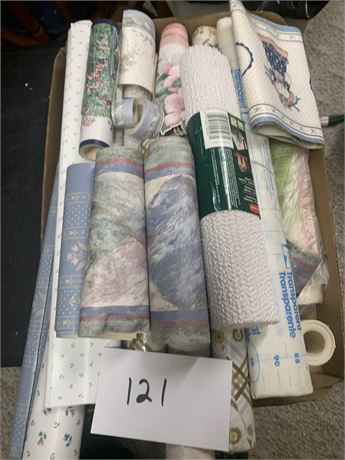 Wallpaper & Shelf Liner Lot - Different Styles/Colors