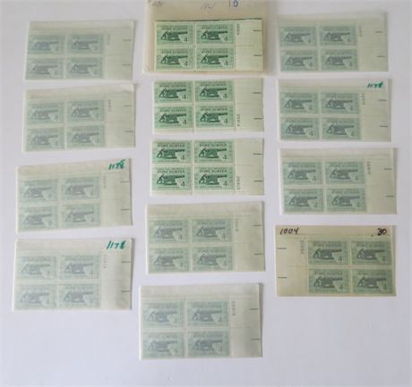 1961 4 Cent Fort Sumter Civil War Centennial Stamps