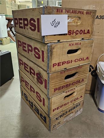 Vintage Wood Pepsi Crates