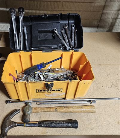 Craftsman box Filled with Wrenches, Sockets and More!