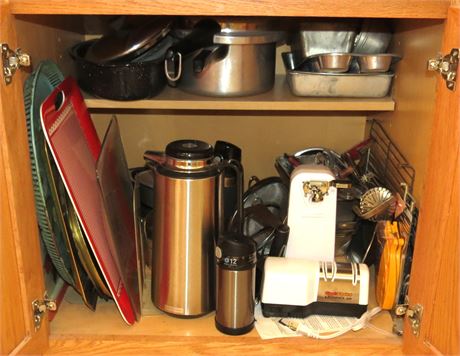 Kitchen Cabinet Cleanout: Pots & Pans, Etc