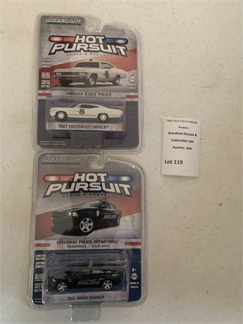 Greenlight Hot Pursuit Series Vintage-Style LE Die-Cast Police Cars