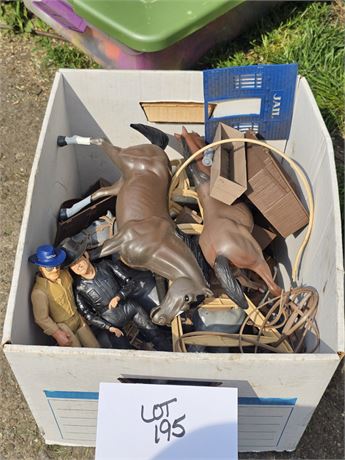 Rare Vintage Bonanza Characters Play Set