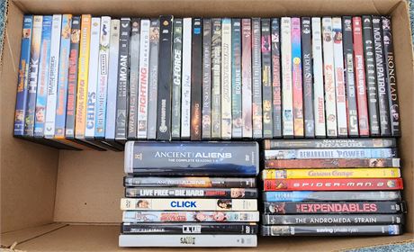 Box of Assorted DVD's