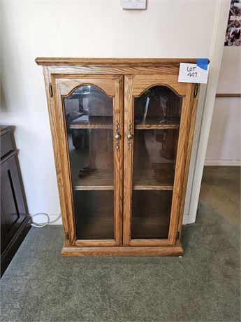 Wood & Glass Front Display Cabinet