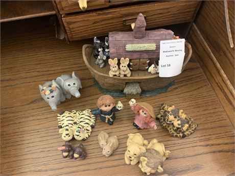 Noah & Co Noah's Arc Collectible Figurine Set By Hallmark Merry Miniatures