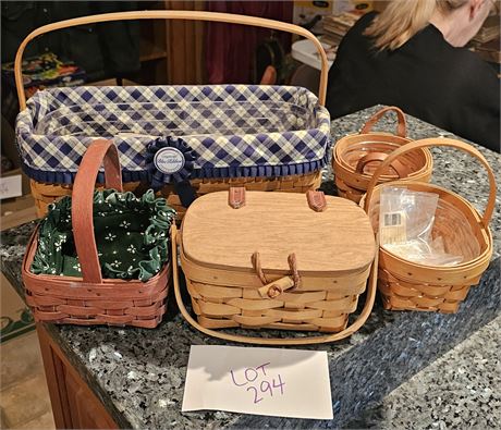 Longaberger Mixed Baskets - Sizes / Style & Year Vary