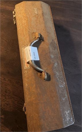 Vintage Metal Craftsman Toolbox Full of  Watts & All-Tube Union Plumbing Parts