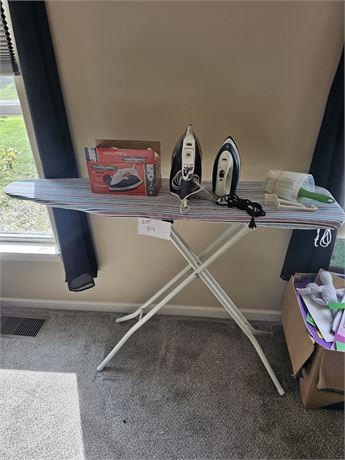 Ironing Board, Irons & More