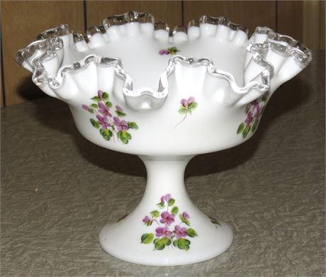 Fenton Hand Painted Dish