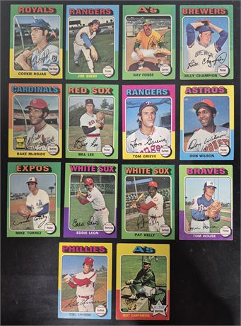 1975 Topps Baseball Cards