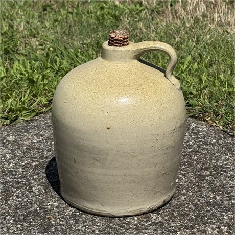 Antique Salt Glaze Stoneware Whiskey Moonshine Jug