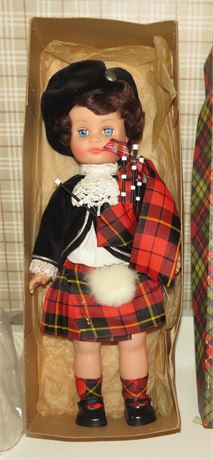 Vintage Scottish Girl Doll