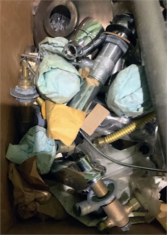 Mixed Scrap Plumbing Fixtures - Brass Faucets, Valves, Fittings & More