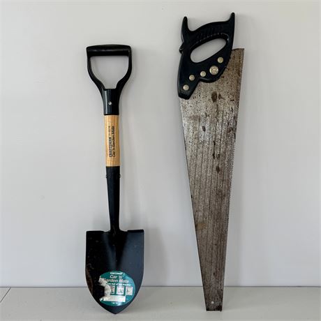 Vintage Craftsman Car 'n Garden Mate Shovel & Hollow Ground Saw