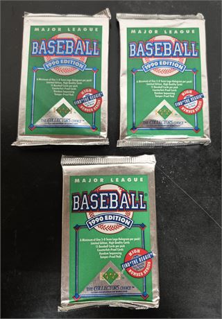 Unopened 1990 Upper Deck Baseball Cards