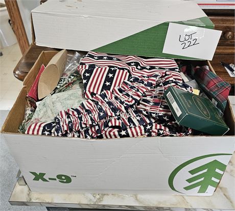 Longaberger Mixed Cloth Liners, Tags & More