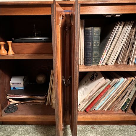 Record & Turntable Cabinet Cleanout