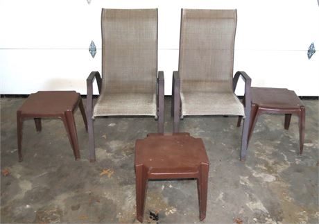 Outdoor Chairs, Tables