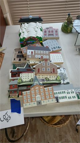 Mixed Lot of Cat's Meow Wood Houses